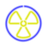 neon style radioactive icon