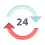24 hours icon
