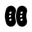 apple sf black filled style 소세지 icon
