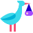 Storch mit Bündel icon