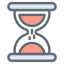 external-Hourglass-school-and-learning-filled-outline-design-circle-2 icon