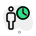 employee work in queue for publication and finance icon