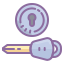 cute color style ignition switch warning icon