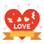 love badge icon