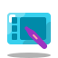 arcade style wacom grafiktablett icon
