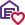 Warehouse with heart favorite shape logotype layout icon