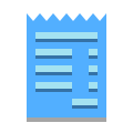 papercut style rechnung icon