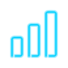 neon style no connection icon