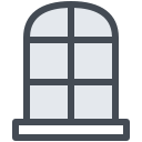 ventana de la casa icon