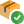 Quality check before packing of a delivery item icon