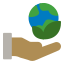 esterno-eco-ecologia-riciclaggio-piatto-creatype-piatto-colorecreatype icon