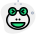 Frog grinning and squint at same time icon