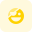 Face expression with an eye patch smiling emoticon icon