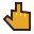 retro style obscene gesture icon