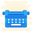 cute clipart style schreibmaschine ohne papier icon