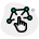 interactive network nodes icon