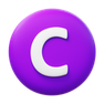 3d fluency style copyright icon