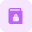 Book with secure with padlock layout logotype icon