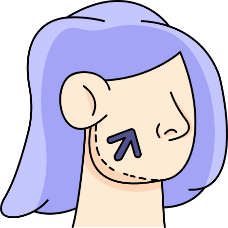 jaw contouring icon