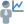 line chart of the businessman with sales graph icon