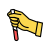 Hand Holding Test Tube icon