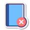 stickers style buch entfernen icon