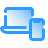 Ноутбук и телефон icon