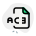 AC3 is a file extension for surround sound audio files used on DVDs format icon