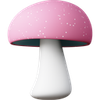 3d sugary style mushroom icon