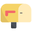 caixa postal fechada bandeira pra baixo icon