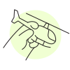 handsy style helicopter icon