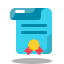 arcade style diploma icon