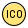 ICO logotype isolated on a white background icon