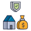 iconos-planos-de-color-lineal-de-finanzas-de-préstamo-con-garantía-externa icon