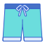 外部泳裤热带 Flaticons 线性颜色平面图标 icon