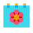 color glass style 봄 icon
