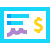 water color style paycheque icon