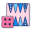 backgammon-externe-éducation-flaticons-lineal-color-flat-icons-3 icon