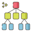 arbre-de-décision-externe-analyse-de-données-flaticons-icônes-plates-de-couleur-linéaire icon