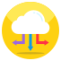 Cloud Downward Arrows icon