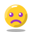 arcade style sad icon