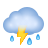 雷と雨のある雲 icon