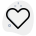 Heart or love shape isolated on a white background icon