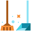 broom and scoop icon