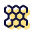 pulsar color style sechseckiges muster icon