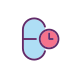 taking medicine on time icon