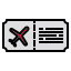 plane ticket icon