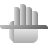 deco duotone style palm scan icon