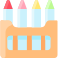 colored pencils icon