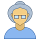 Person Old Female Skin Type 4 icon